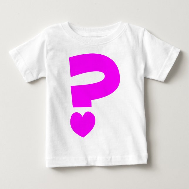 T-shirt Pour Bébé Marque de question (Devant)