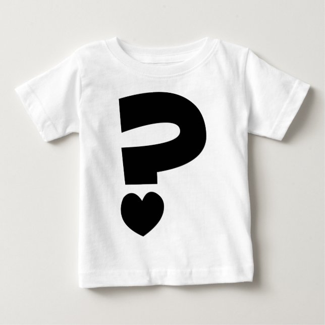 T-shirt Pour Bébé Marque de question (Devant)