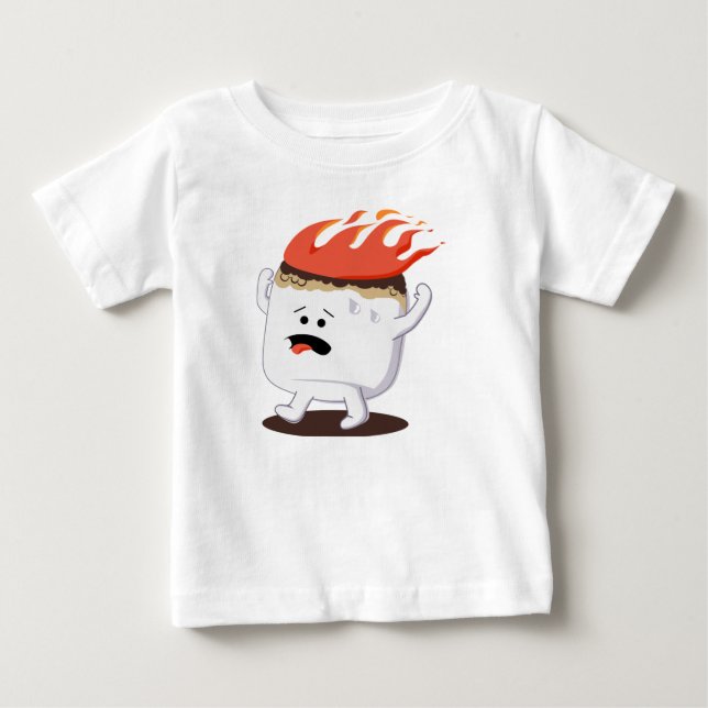 T-shirt Pour Bébé Marshmallow flamboyant (Devant)