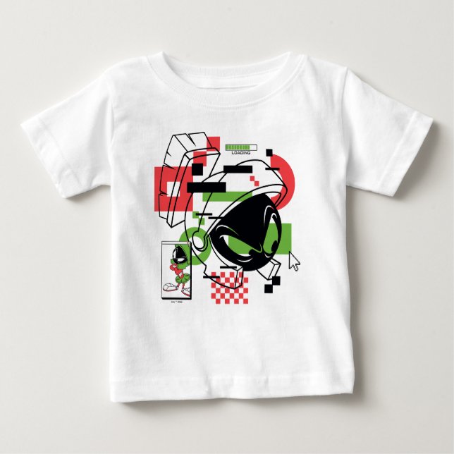 T-shirt Pour Bébé MARVIN THE MARTIAN™ Glitch (Devant)