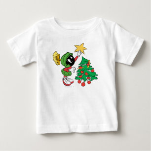 T-shirt Pour Bébé MARVIN THE MARTIAN™ putting star on tree