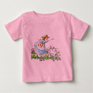 T-shirt Pour Bébé Mary a eu un petit agneau