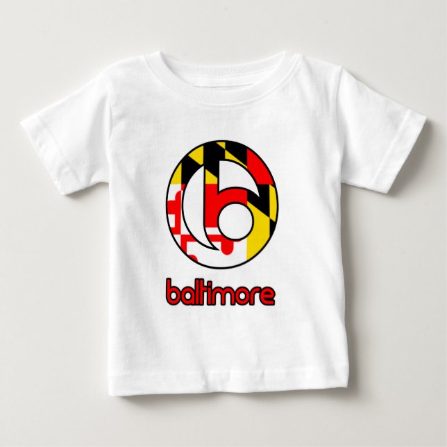 T-shirt Pour Bébé Maryland de Baltimore (Devant)