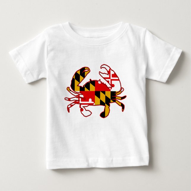 T-shirt Pour Bébé Maryland Flag (Devant)