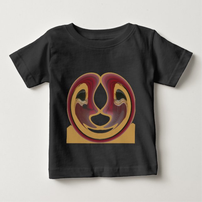 T-shirt Pour Bébé Masai Tribal Whirt Art Imprimer (Devant)