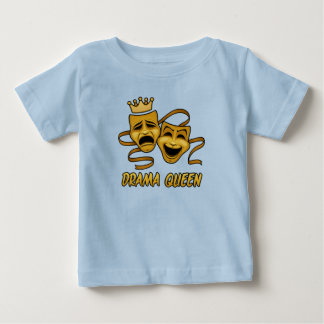 T-shirt Pour Bébé Masque de théâtre en or Comédie et Tragédie Reine 
