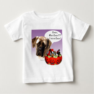 T-shirt Pour Bébé Mastiff (fawn) Halloween Candy