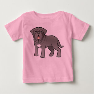 T-shirt Pour Bébé Mastiff napolitain de bande dessinée