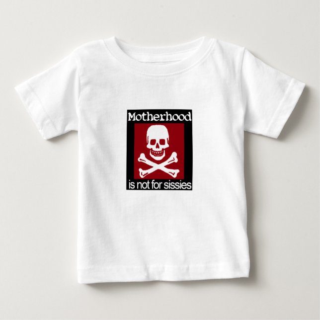 T-shirt Pour Bébé Maternité pas pour des poules mouillées ! (Devant)