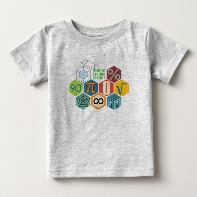 T-shirt Pour Bébé math (Devant)