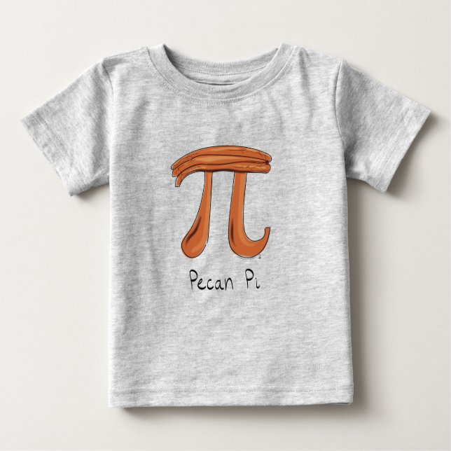 T-shirt Pour Bébé Math drôle Pecan Pi Thanksgiving Automne (Devant)