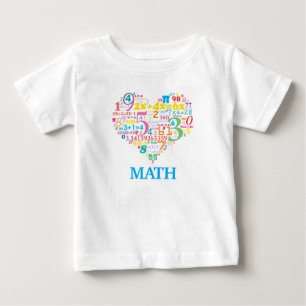 T-shirt Pour Bébé Math du cœur