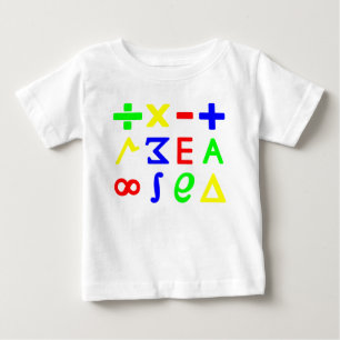 T-shirt Pour Bébé Maths de bébé