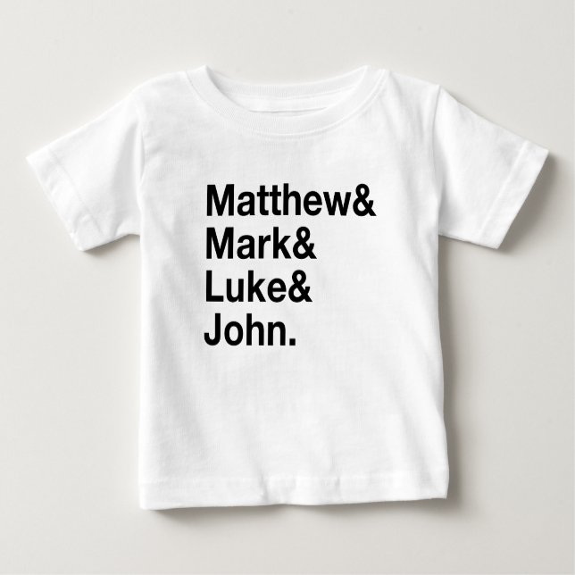 T-shirt Pour Bébé Matthew et marque et Luc et John (Devant)