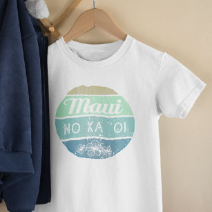 T-shirt Pour Bébé Maui No Ka Oi Typographie Vintage