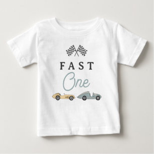 T-shirt Pour Bébé MAVERICK Vintage Race Car Fast Un 1er Anniversaire