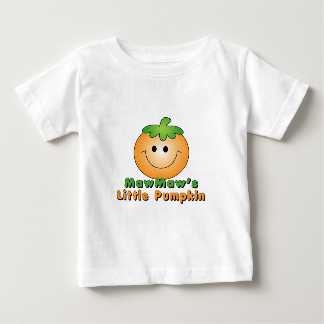 T-shirt Pour Bébé MawMaw Petit Citrouille (Devant)