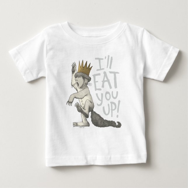 T-shirt Pour Bébé Max. | Je Te Mangerai ! (Devant)