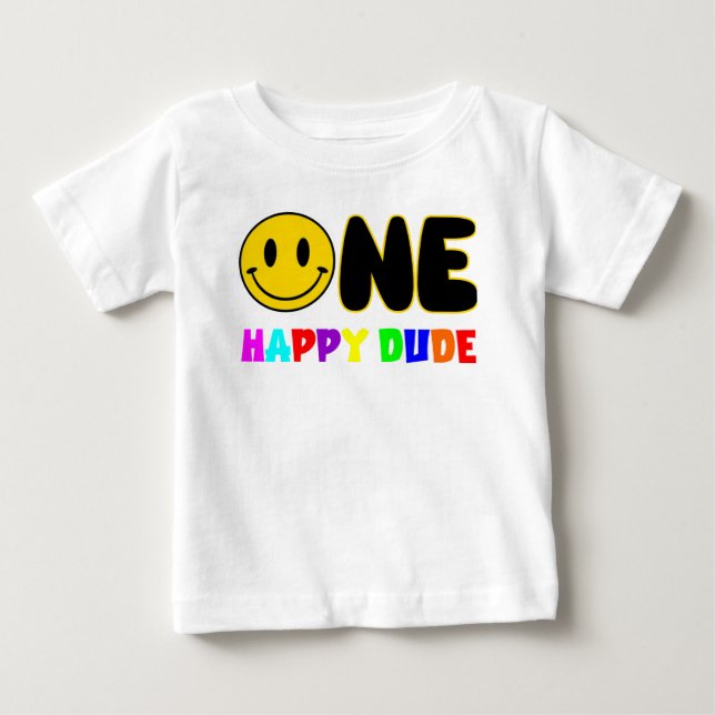 T-shirt Pour Bébé Mec d'un an (Devant)