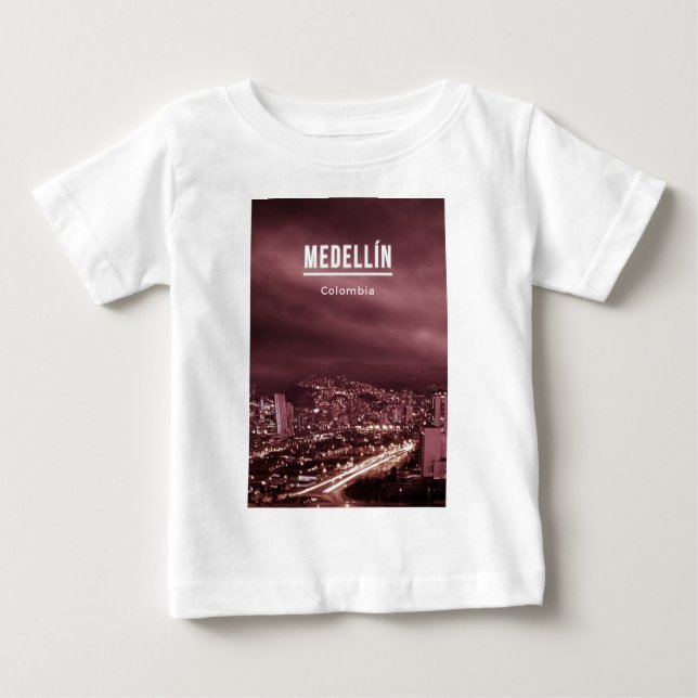 T-shirt Pour Bébé Medellin Colombie (Devant)
