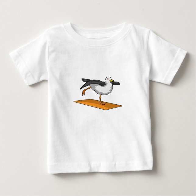 T-shirt Pour Bébé Méditation de Yoga de Seagull Fitness (Devant)