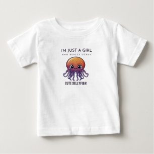 T-shirt Pour Bébé Méduse, je suis juste une fille qui aime