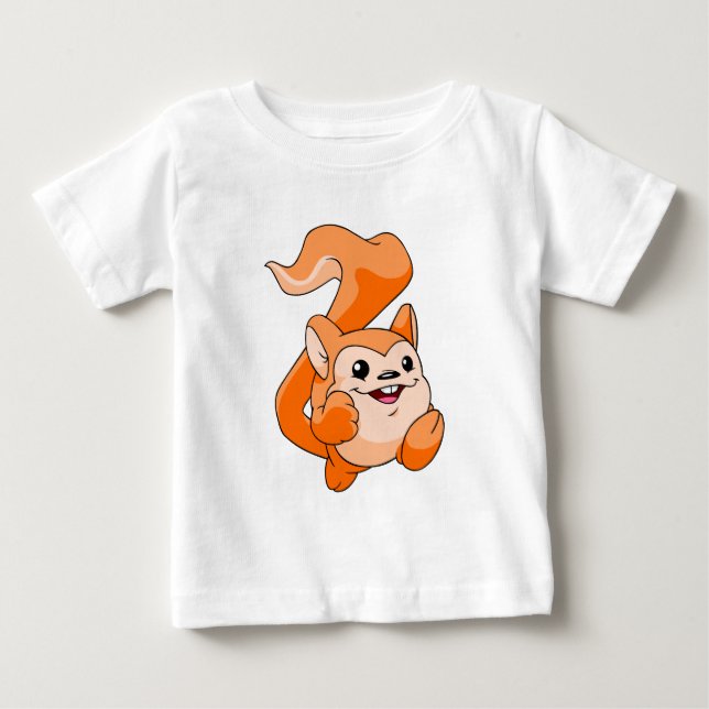 T-shirt Pour Bébé Meerca Orange (Devant)