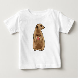 T-shirt Pour Bébé Meerkat avec Muffin