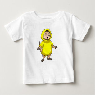 T-shirt Pour Bébé Meerkat avec Raincoat