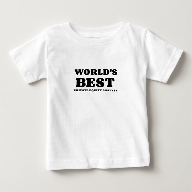 T-SHIRT POUR BÉBÉ MEILLEUR ANALYSTE D'ÉQUITÉ PRIVÉE DU MONDE (Devant)