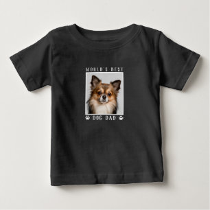 T-shirt Pour Bébé Meilleur chien papa Empreintes de pattes du monde 