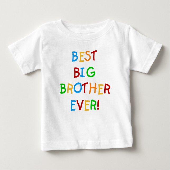 T-shirt Pour Bébé Meilleur Grand Frère (Devant)
