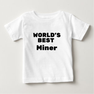 T-shirt Pour Bébé Meilleur Mineur du monde