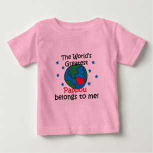 T-shirt Pour Bébé Meilleur Pappou appartient à moi