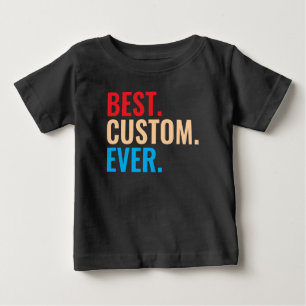 T-shirt Pour Bébé Meilleur texte vintage rétro Customisé personnalis