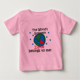 T-shirt Pour Bébé Meilleur Zayde appartient à moi