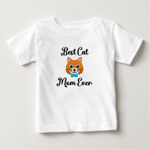 T-shirt Pour Bébé Meilleure Maman de Chat de Tous les Temps
