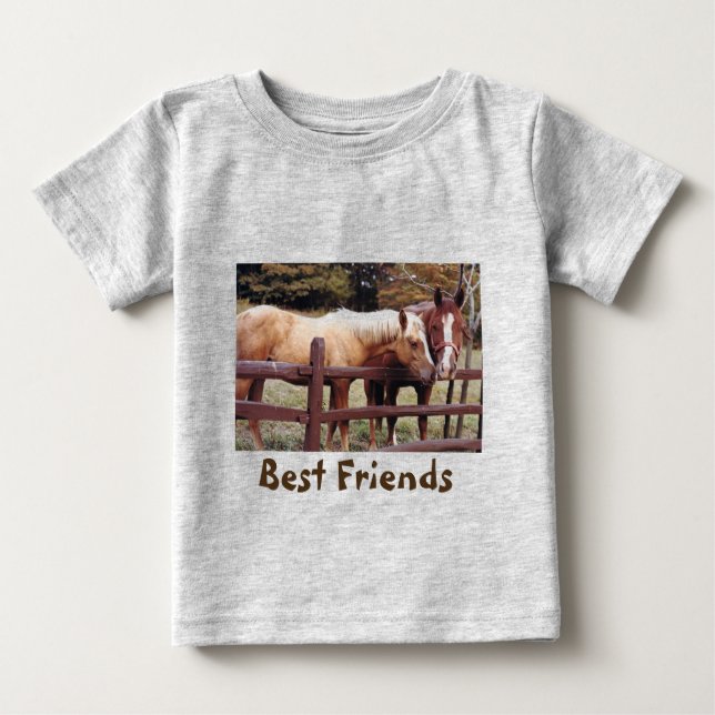 T-shirt Pour Bébé Meilleurs amis (Devant)