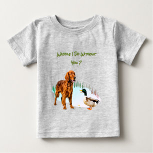 T-shirt Pour Bébé Meilleurs amis Animaux Canard Chien Drôle