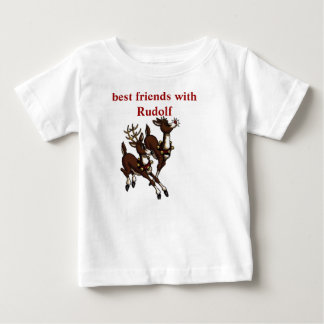 T-shirt Pour Bébé Meilleurs amis avec Rudolf
