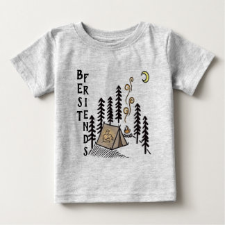 T-shirt Pour Bébé Meilleurs amis camping