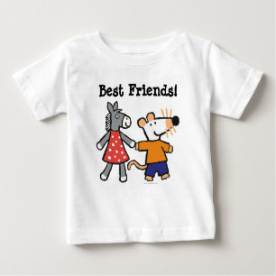 T-shirt Pour Bébé Meilleurs amis Maisy and Dotty Hold Hands
