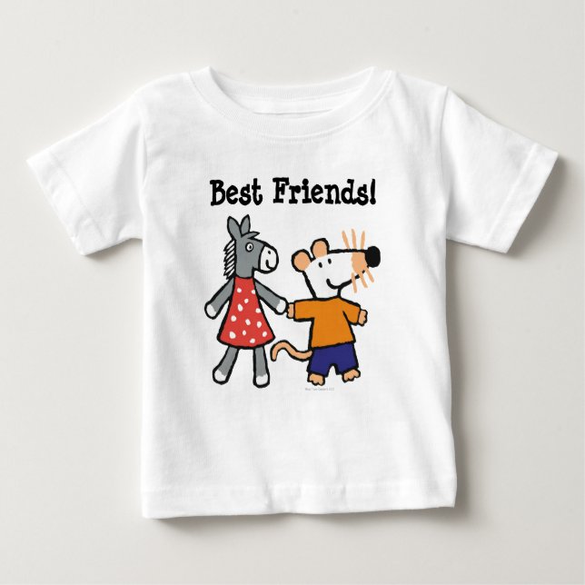 T-shirt Pour Bébé Meilleurs amis Maisy and Dotty Hold Hands (Devant)