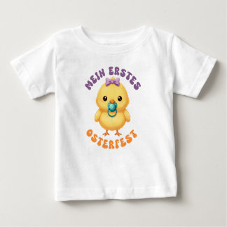 T-shirt Pour Bébé Mein erstes Osterfest - Süßes Küken mit Schnuller