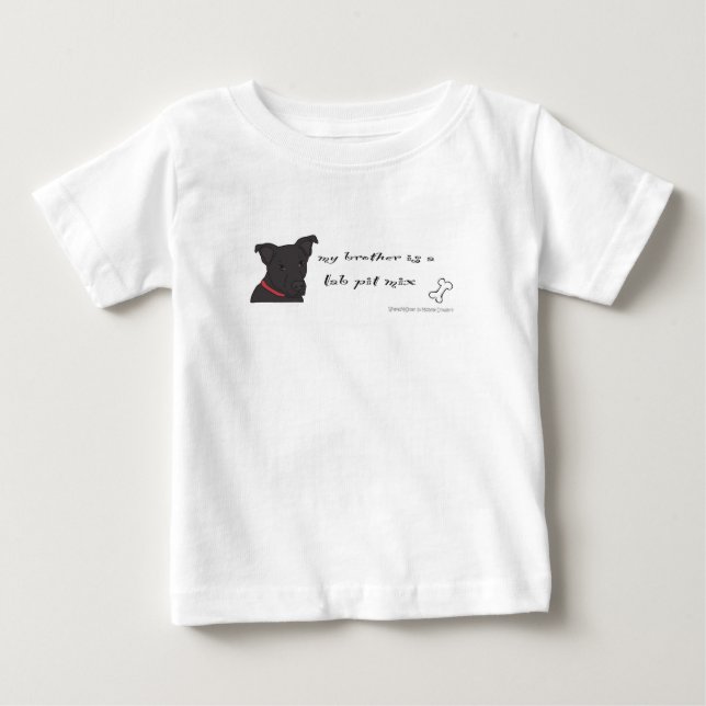 T-shirt Pour Bébé mélange labrador pitbull (Devant)