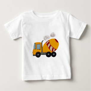 T-shirt Pour Bébé Mélangeur concret jaune et rouge