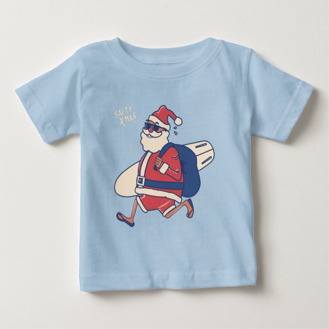 T-shirt Pour Bébé Mele Kalikimaka - Funny Noël hawaïen à Père Noël (Devant)