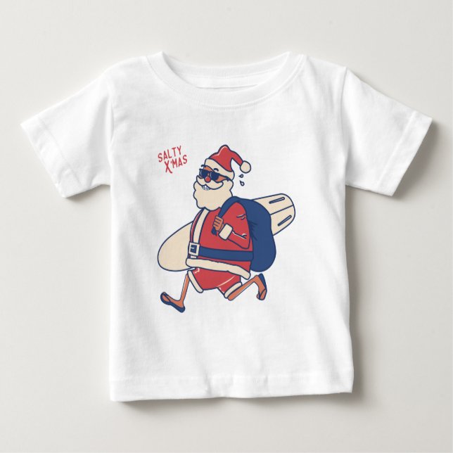 T-shirt Pour Bébé Mele Kalikimaka - Funny Noël hawaïen à Père Noël (Devant)