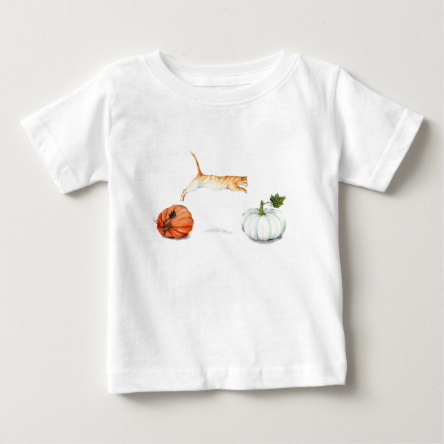 T-shirt Pour Bébé Melting Between Pumkins (Devant)