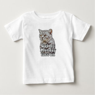 T-shirt Pour Bébé Mème de chat drôle pour les amoureux de chat et le